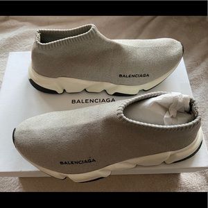 NIB Balenciaga Low Lurex Knit Speed Sock Sneaker